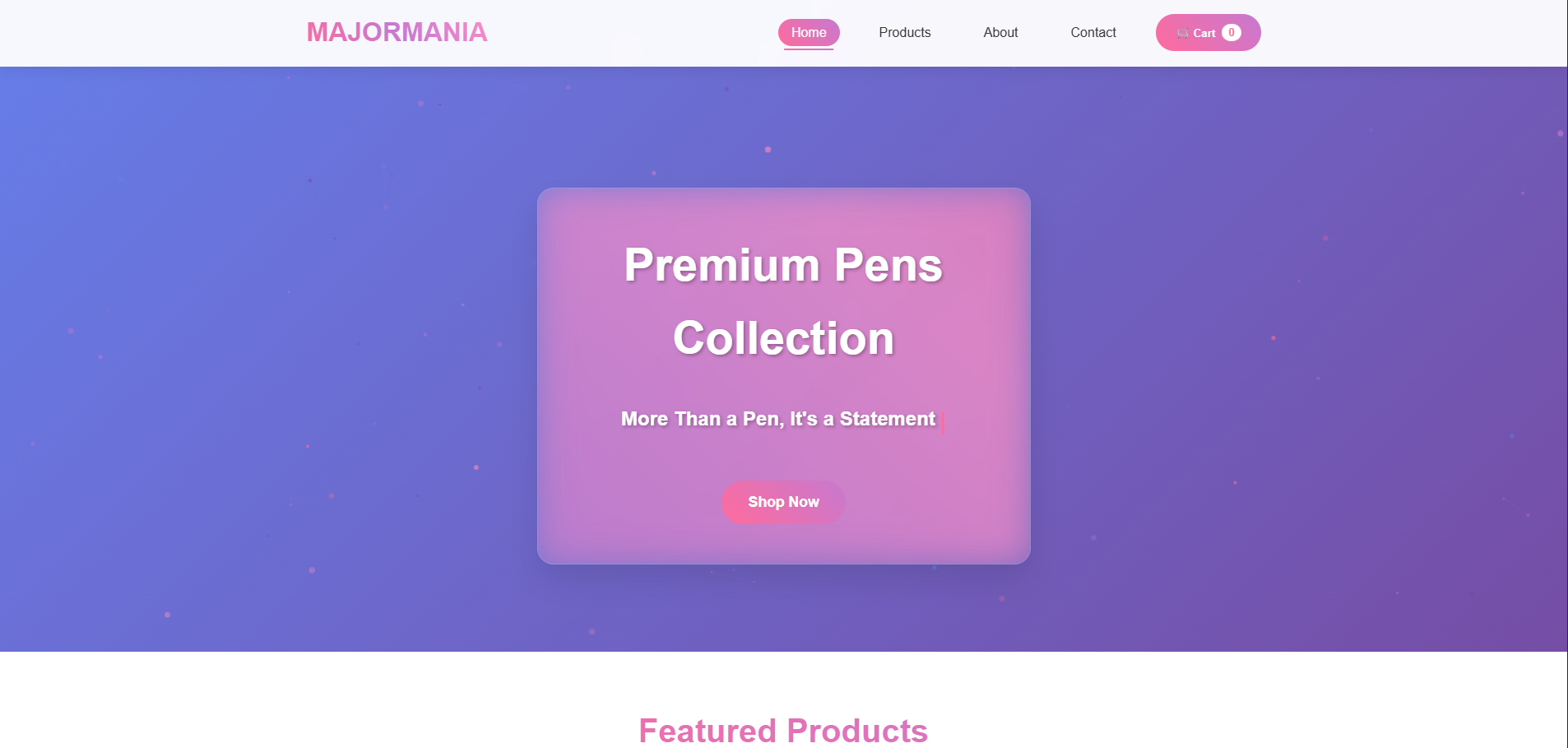 Majormania E-Commerce preview